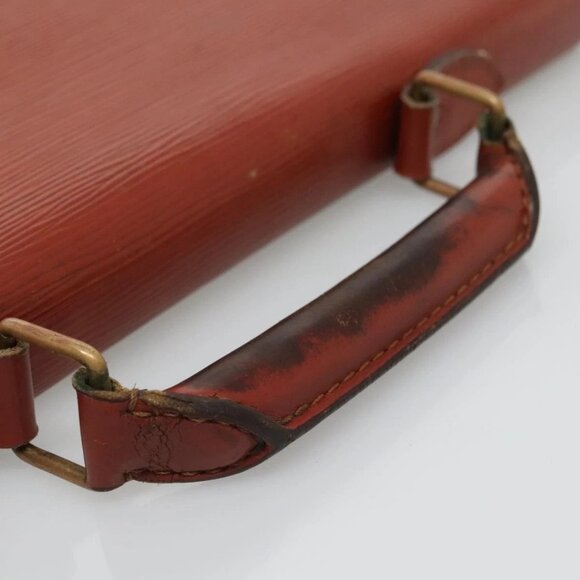 LOUIS VUITTON Epi Serviette Conseiller Briefcase Brown M54423 LV Auth 118307 - Picture 8 of 16